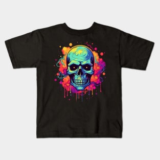 Melty Skull Psychedelic LSD Kids T-Shirt